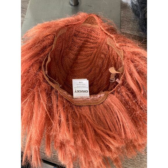 Chucky Wig Halloween Costume Accessory‎ Orange Small / Medium Unisex - Picture 6 of 11